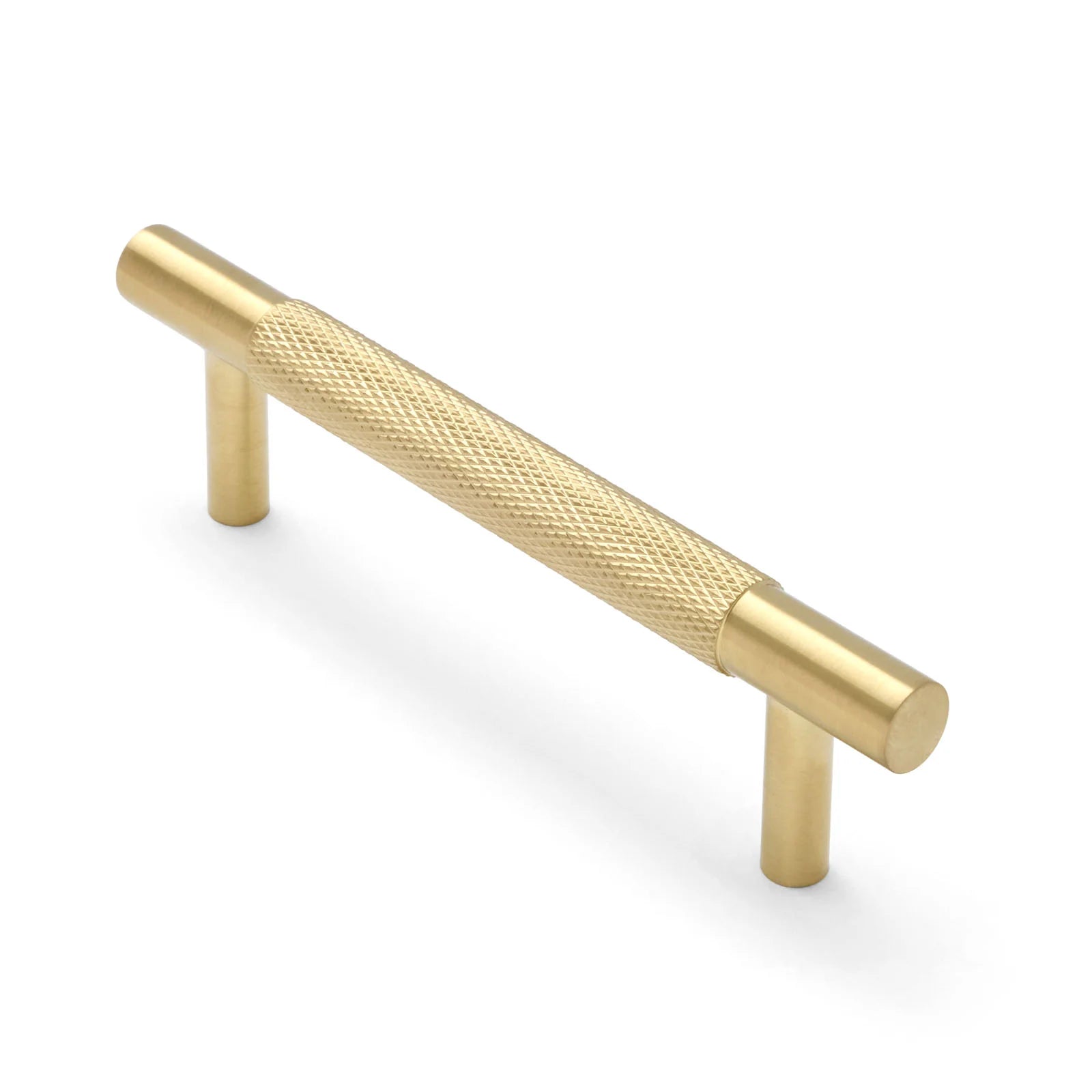 Brushed Brass PVD Knurled Drawer Pull - Charmian - Manovella