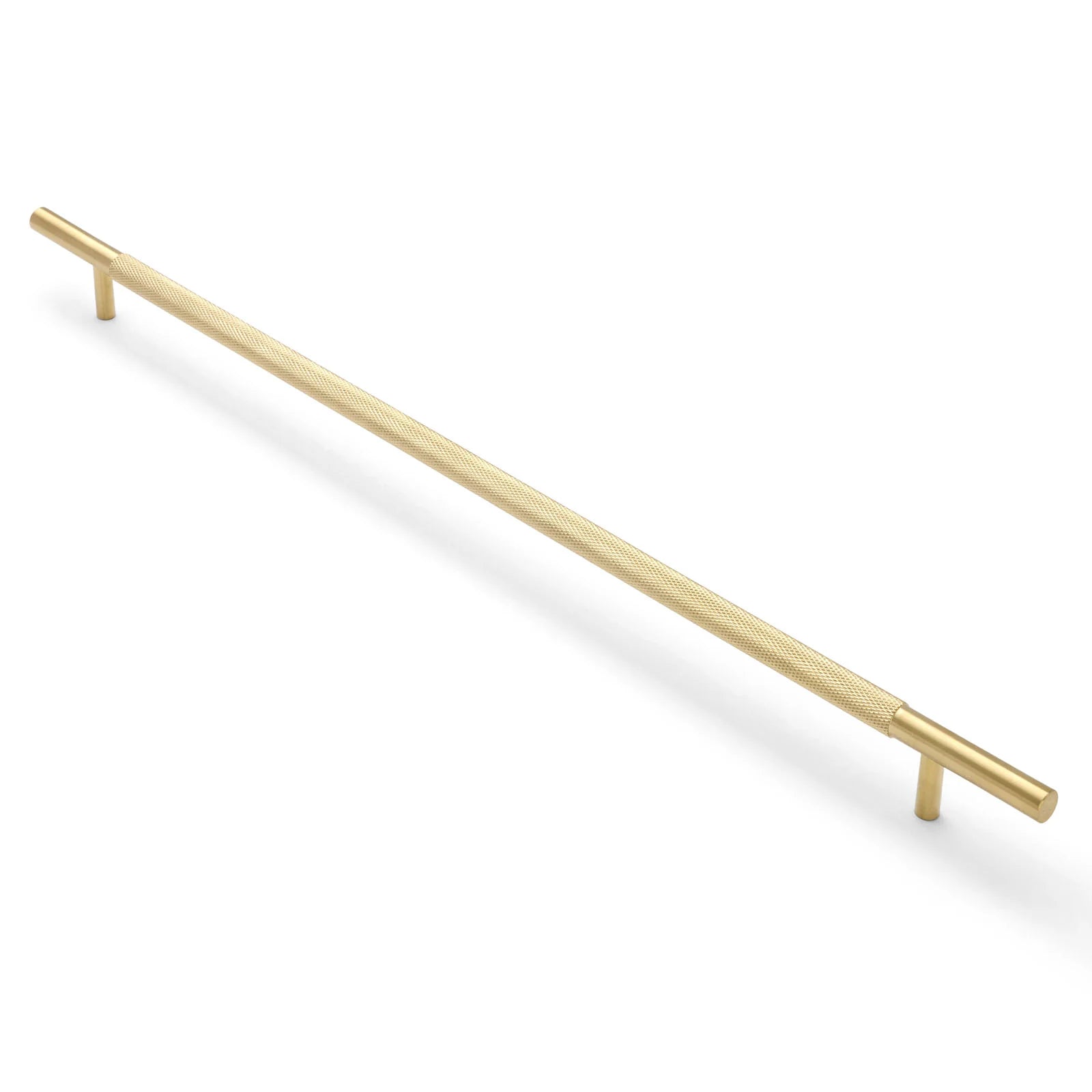 Brushed Brass PVD Knurled Drawer Pull - Charmian - Manovella