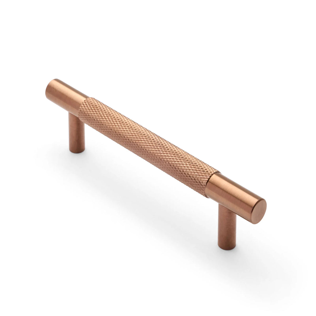 Brushed Copper PVD Knurled Drawer Pull - Charmian - Manovella