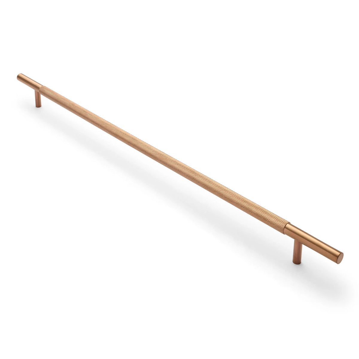 Brushed Copper PVD Knurled Drawer Pull - Charmian - Manovella