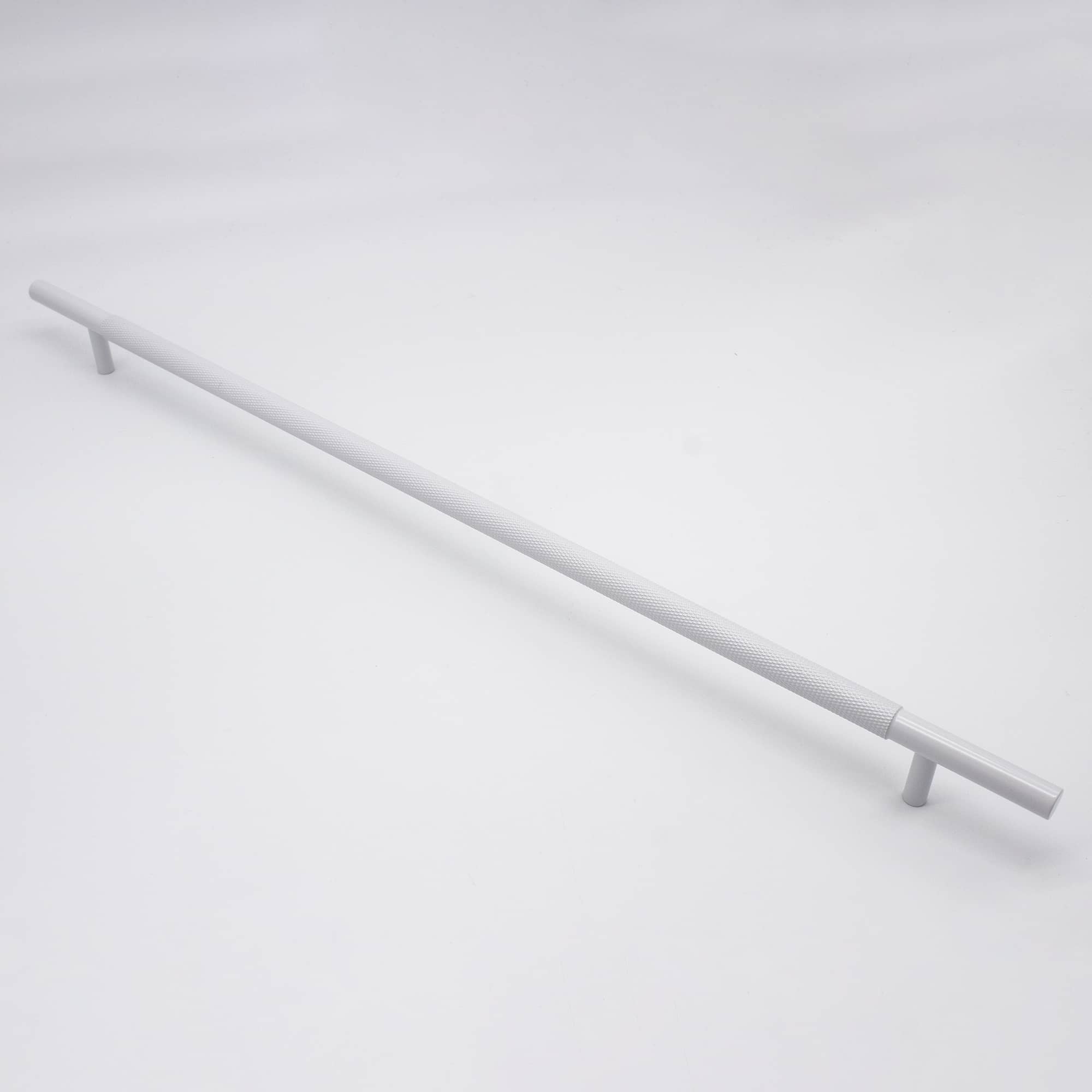 White Knurled Drawer Pull - Charmian - Manovella