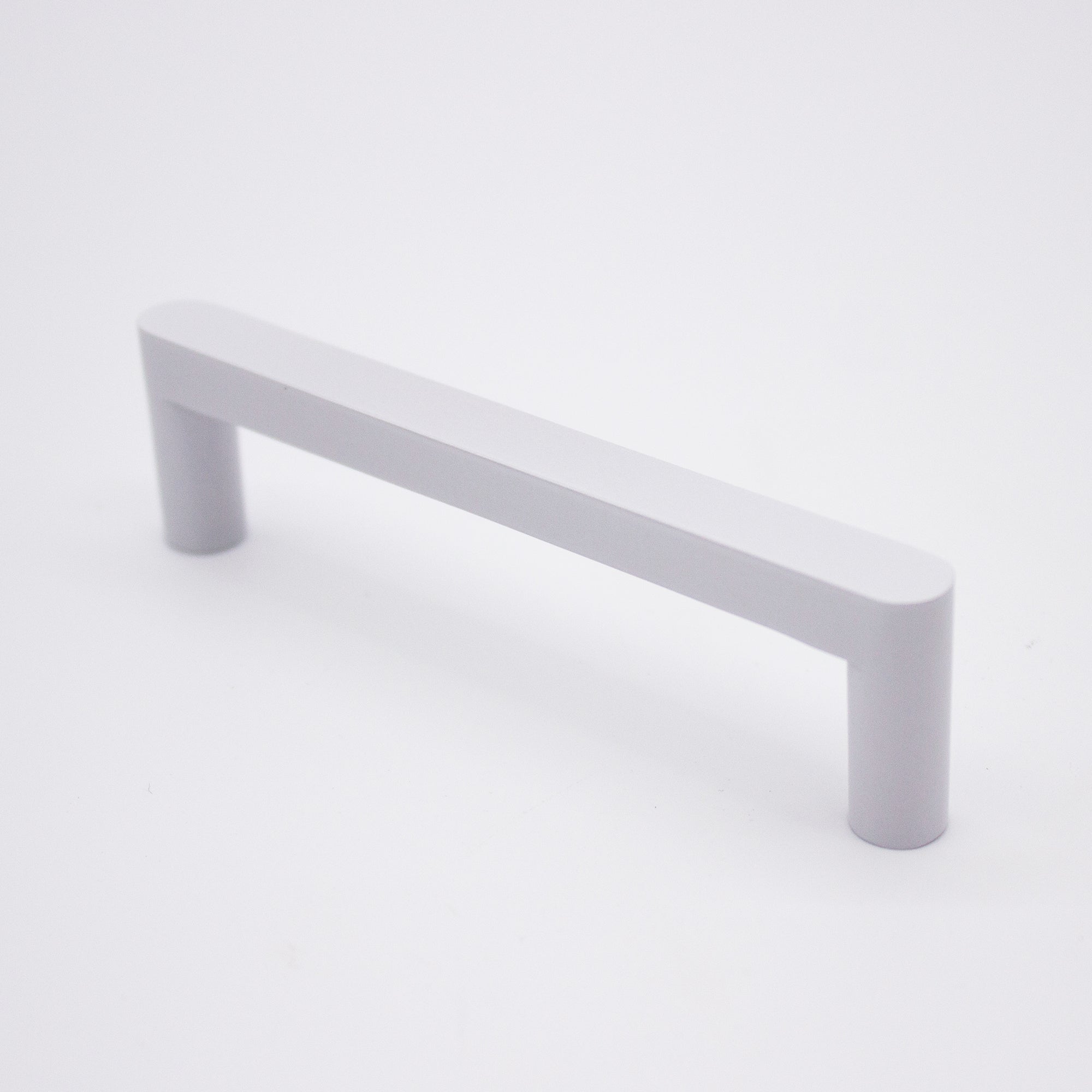 White Straight Profile Cabinet Pull - Clio - Manovella