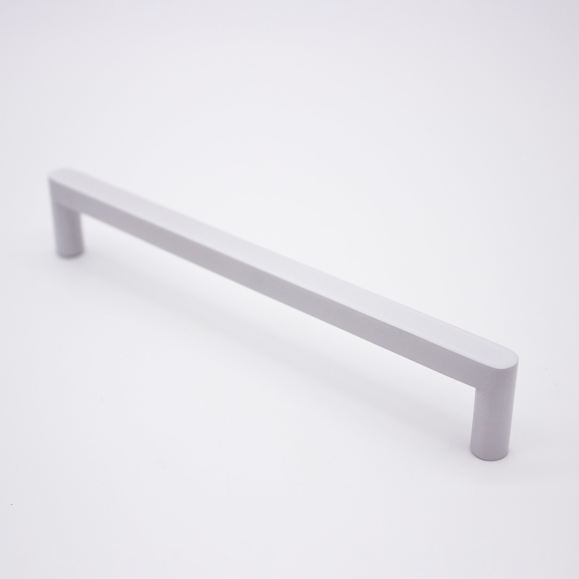 White Straight Profile Cabinet Pull - Clio - Manovella