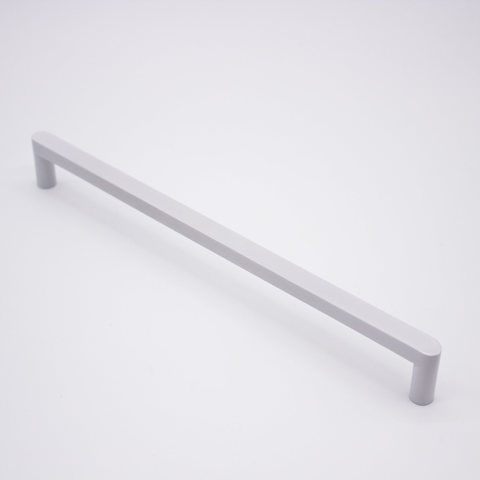White Straight Profile Cabinet Pull - Clio - Manovella
