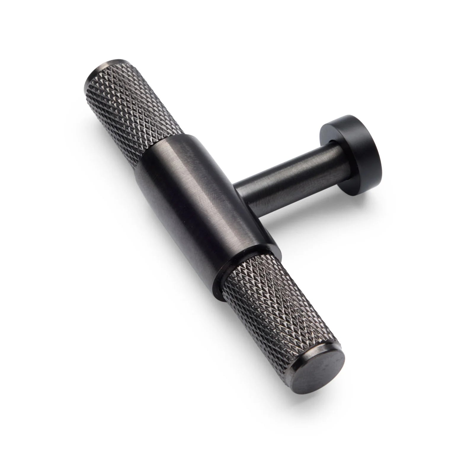 Gunmetal Knurled Cabinet T-Bar Pull - Miranda - Manovella