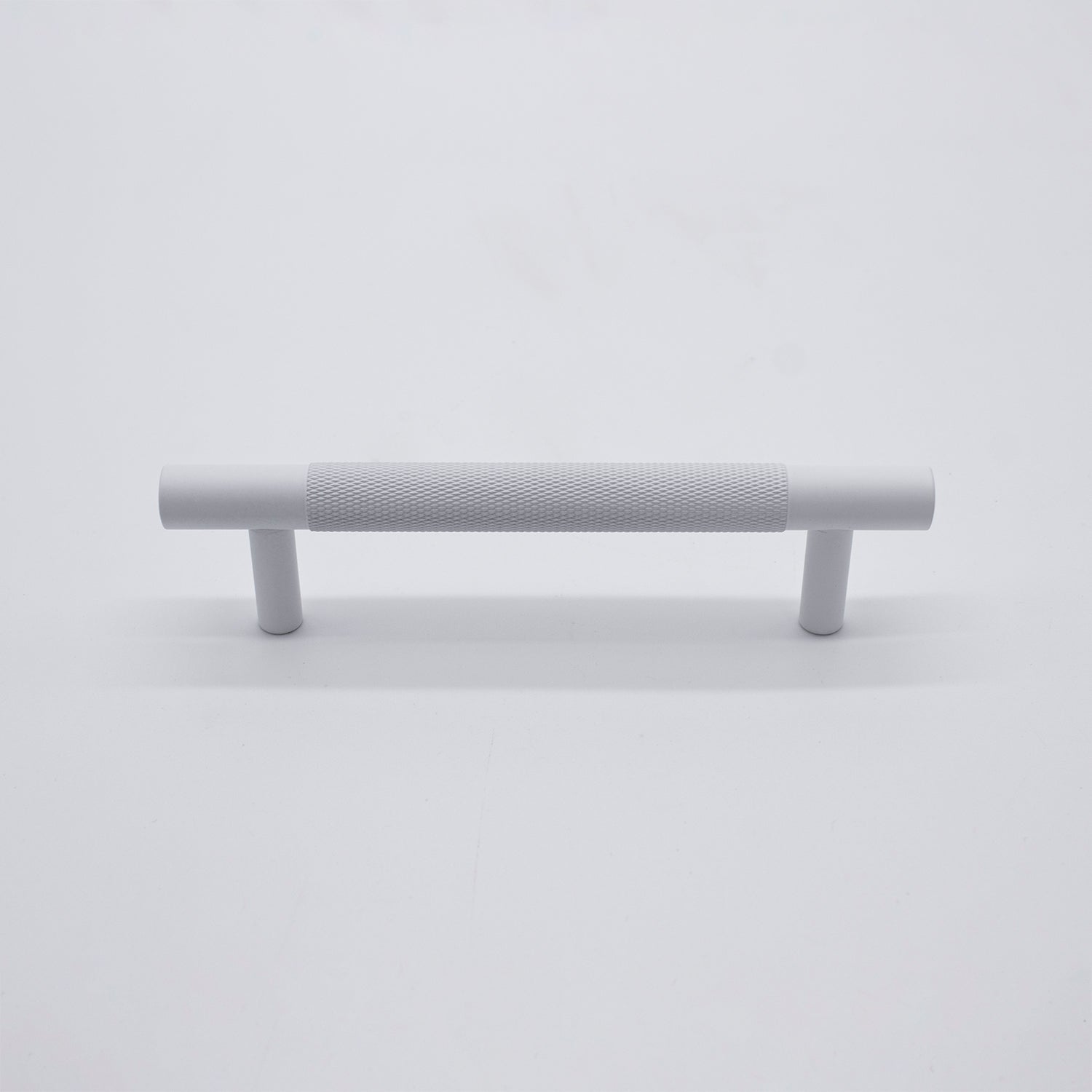 White Knurled Drawer Pull - Charmian - Manovella