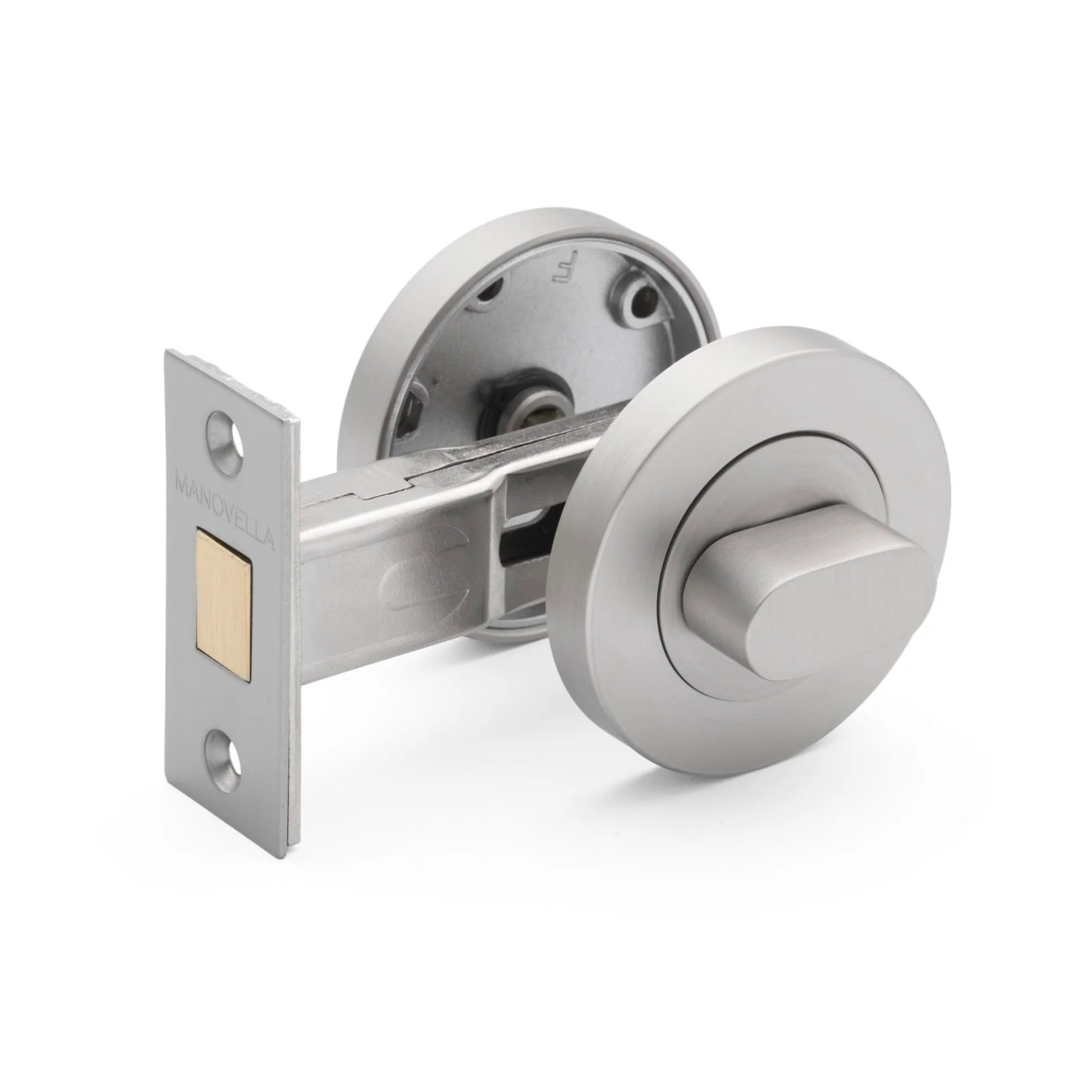 Brushed Nickel Privacy Turn & Bolt - Manovella