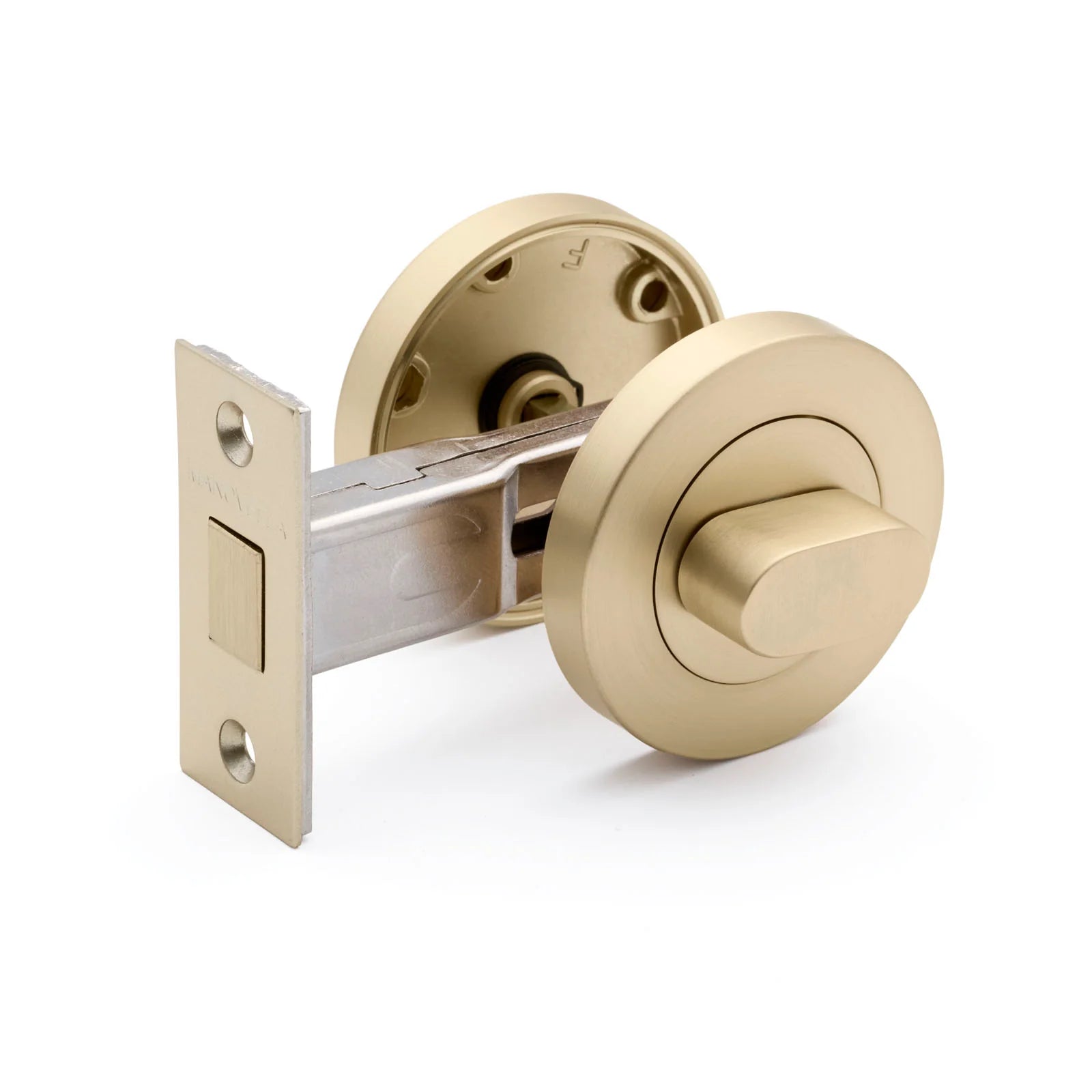 Satin Brass Privacy Turn & Bolt - Manovella