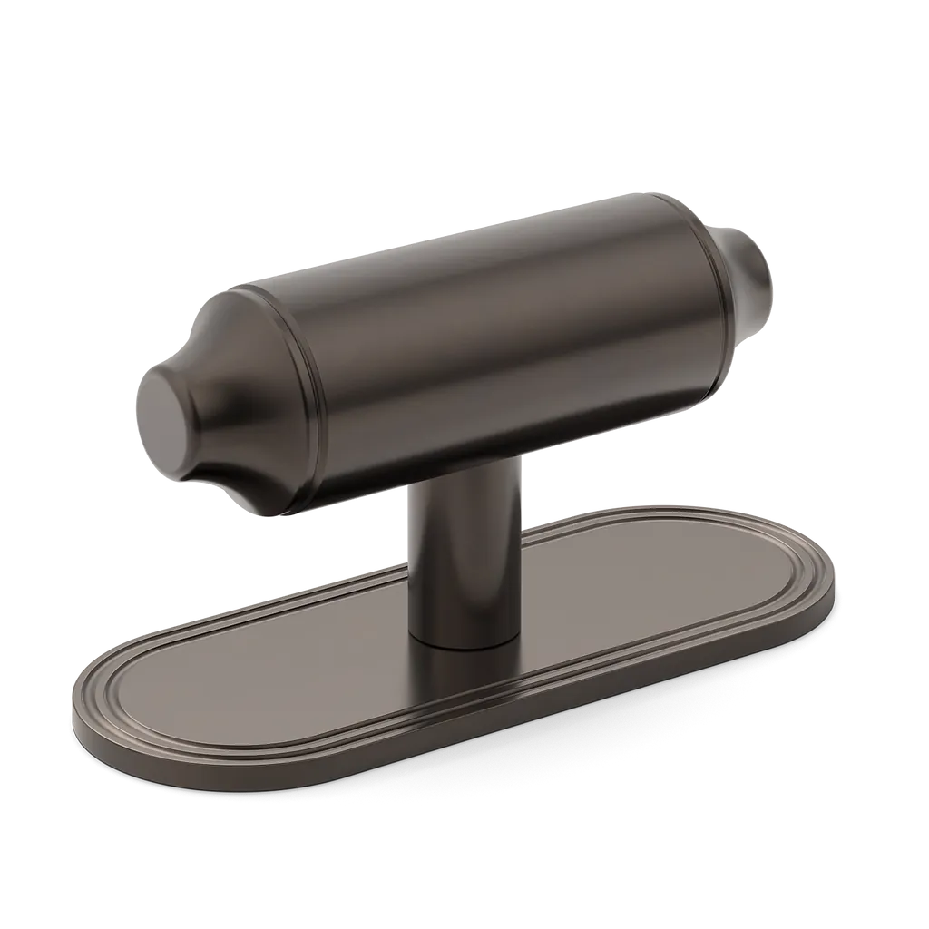 Barwick Plain T-bar Handle with Backplate By Armac Martin
