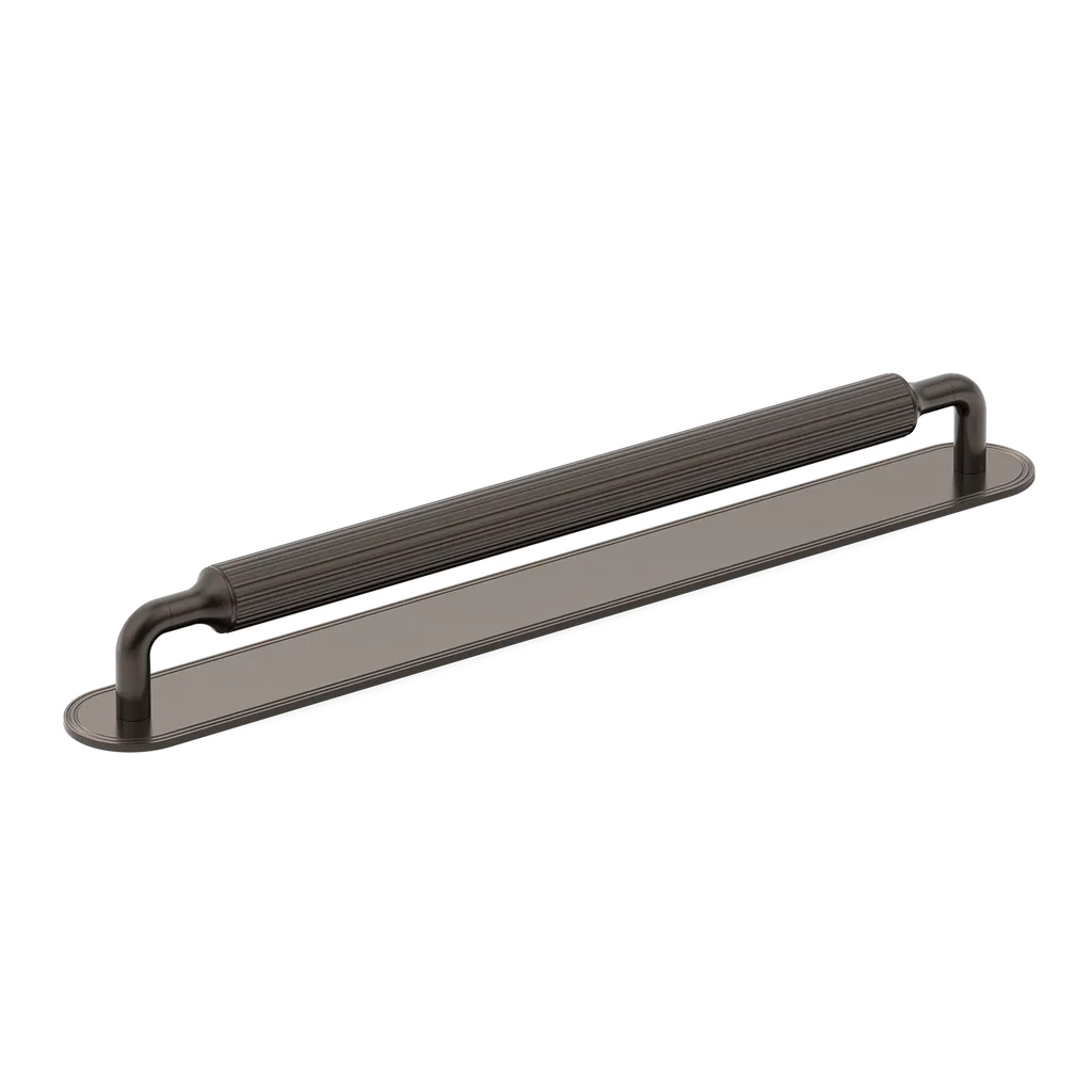 Barwick Ridged Appliance Pull with Backplate By Armac Martin