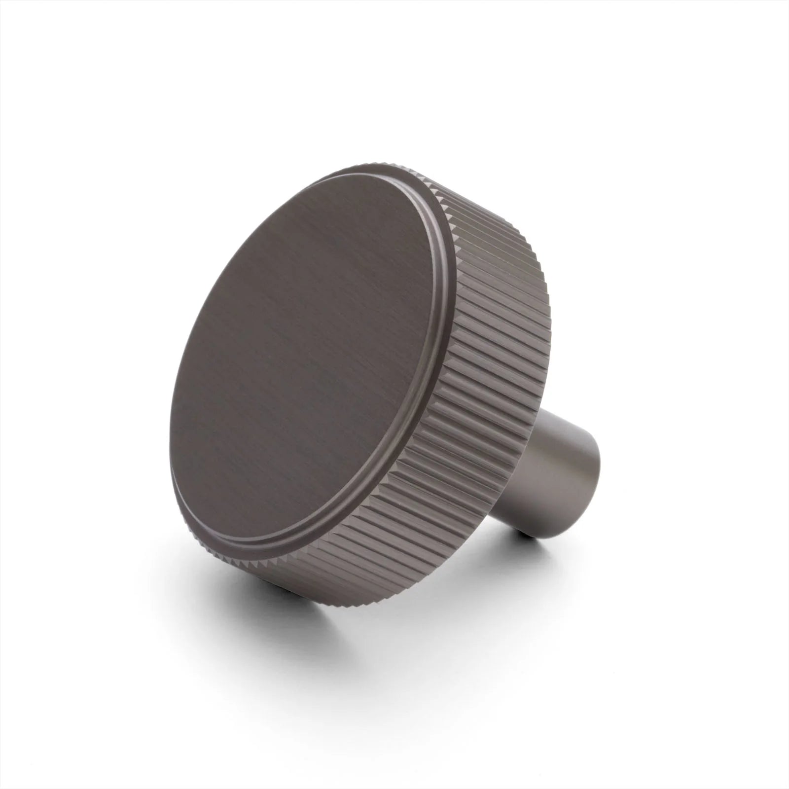 Gunmetal Round Fluted Cabinet Knob - Artemis - Manovella