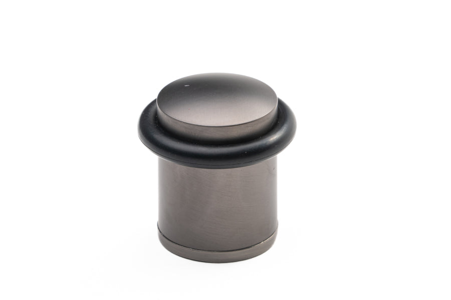 Round Floor Mounted Door Stop – Smooth Graphite