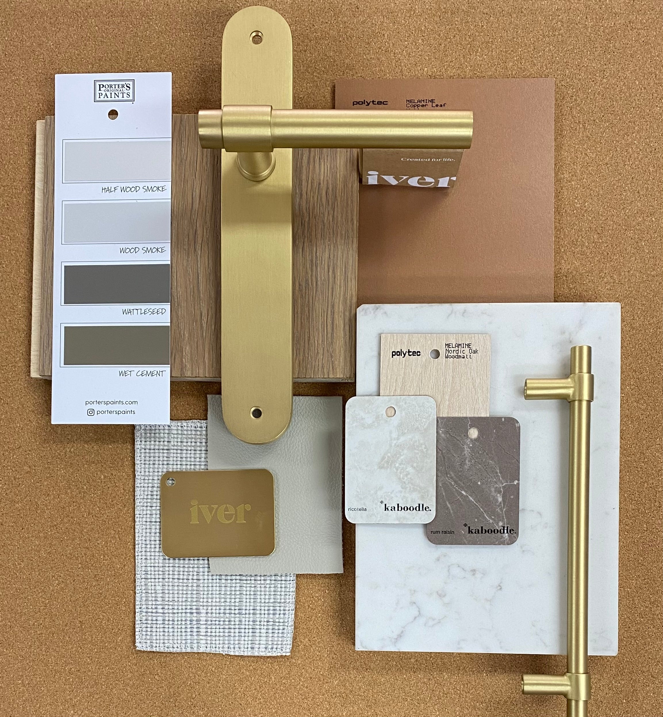 IVER Helsinki Solid Brass Cabinet Pull – Multiple Finishes Available
