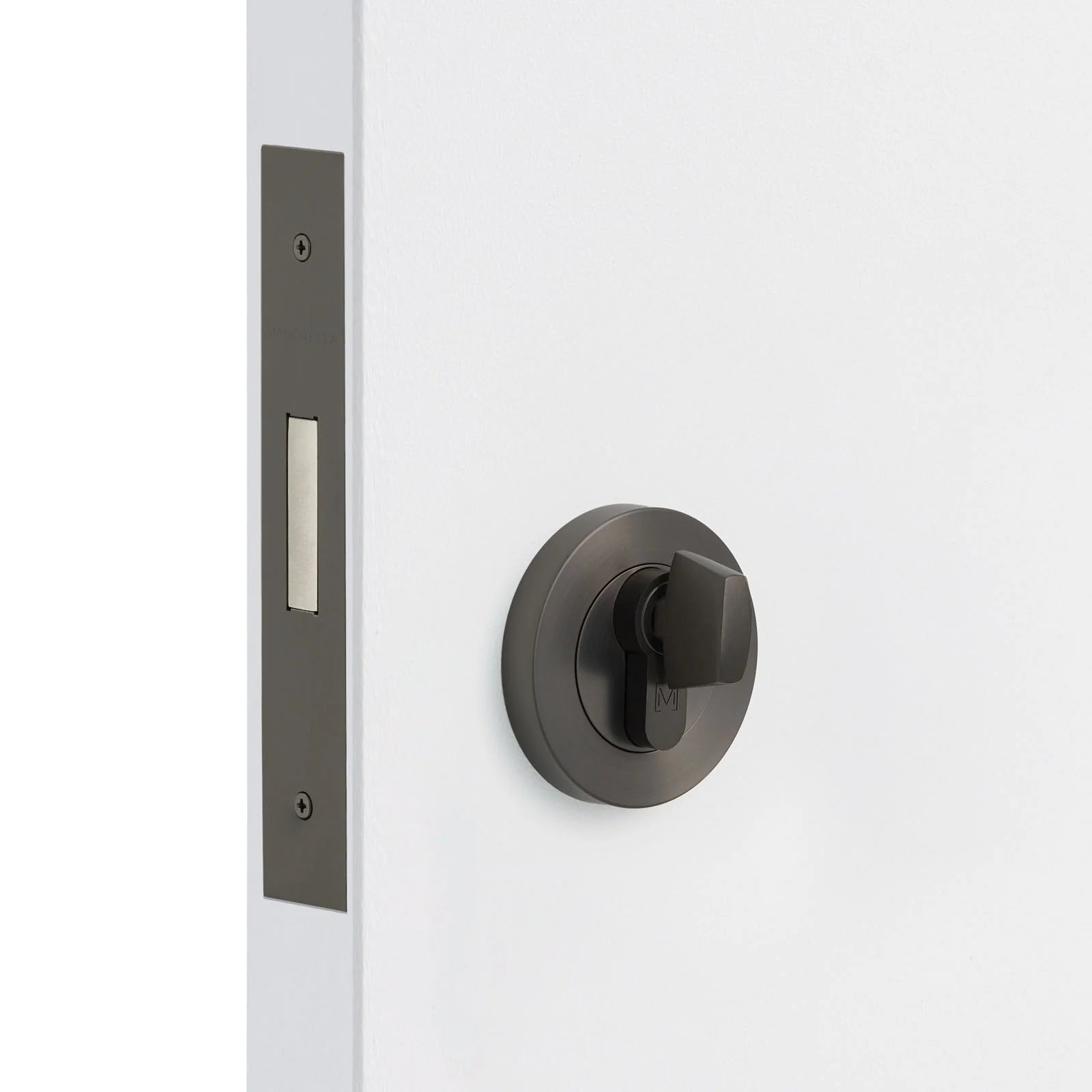 Gunmetal Euro Deadbolt Kit - Manovella