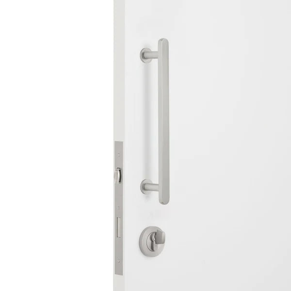 Brushed Nickel Roller Lock Kit - Imogen Pull - Manovella