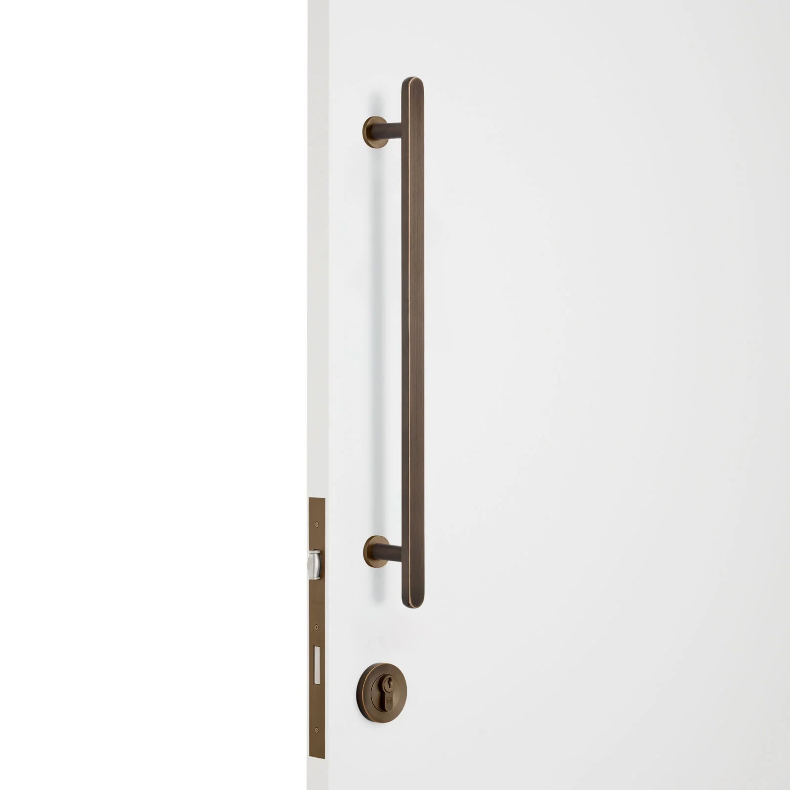 Aged Brass Roller Lock Kit - Imogen Pull - Manovella