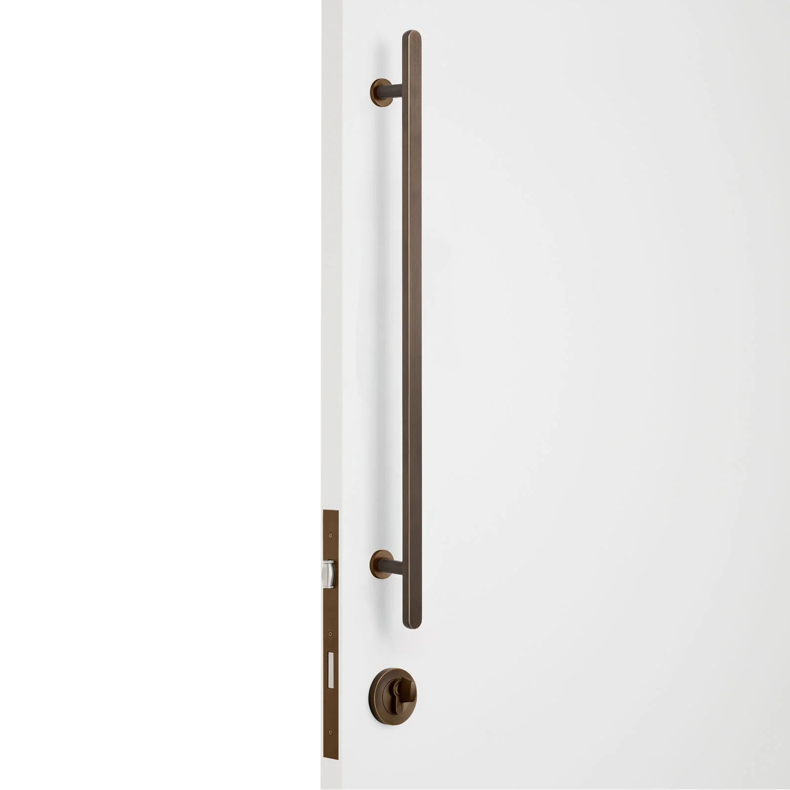 Aged Brass Roller Lock Kit - Imogen Pull - Manovella
