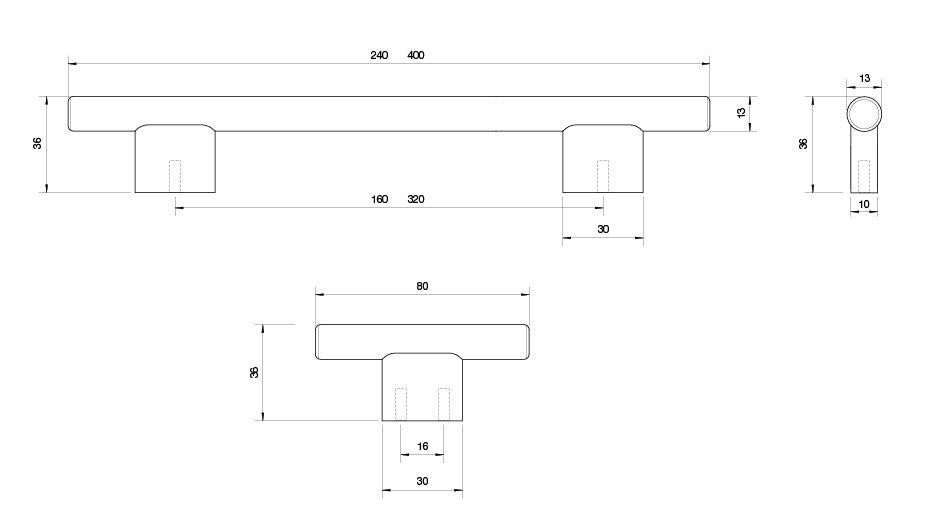 Kethy L7819 Timber Cabinet Handle – Oak