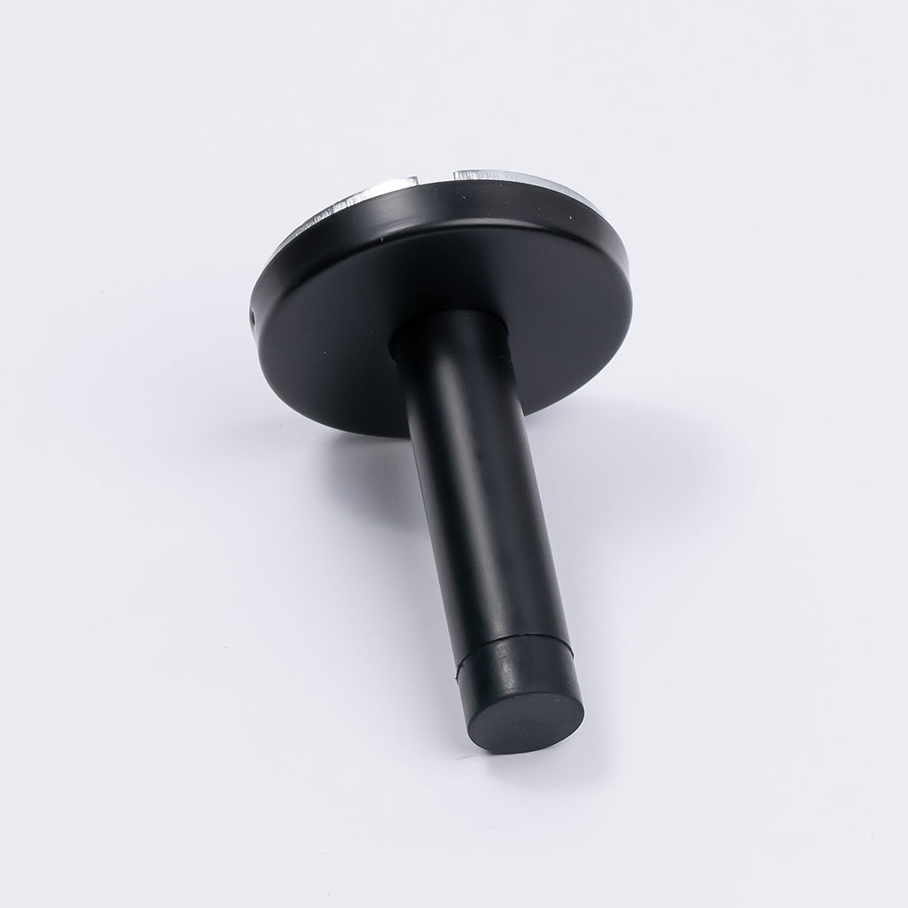 Matt Black Wall Mounted Straight Door Stop - Manovella