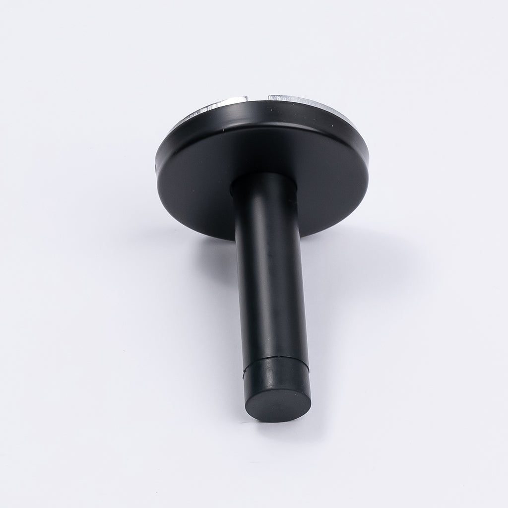 Matt Black Wall Mounted Straight Door Stop - Manovella