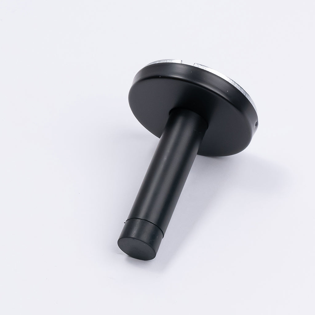 Matt Black Wall Mounted Straight Door Stop - Manovella