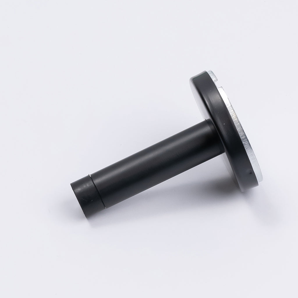 Matt Black Wall Mounted Straight Door Stop - Manovella