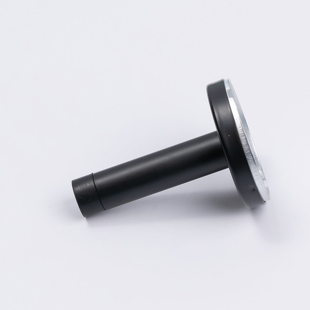 Matt Black Wall Mounted Straight Door Stop - Manovella