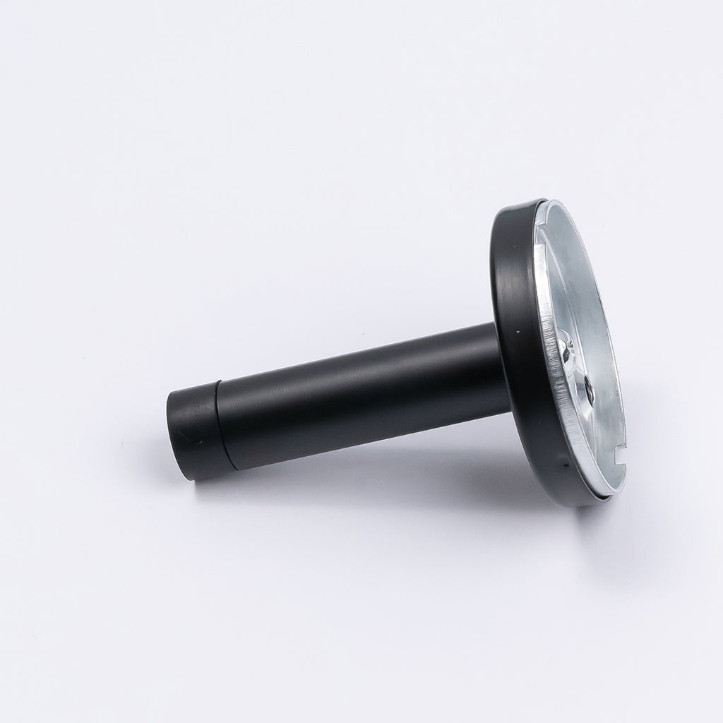 Matt Black Wall Mounted Straight Door Stop - Manovella