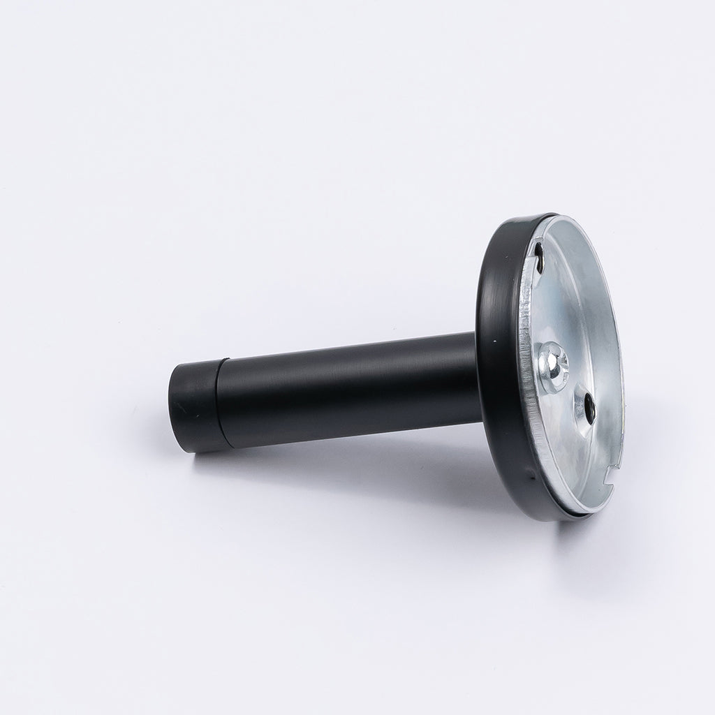 Matt Black Wall Mounted Straight Door Stop - Manovella