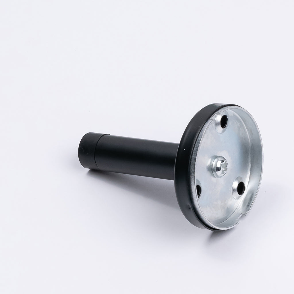 Matt Black Wall Mounted Straight Door Stop - Manovella