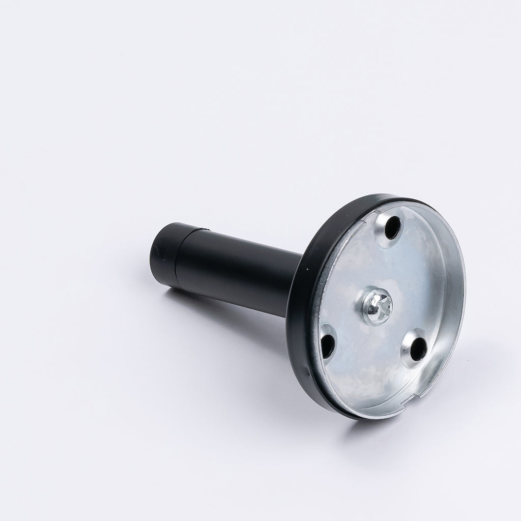 Matt Black Wall Mounted Straight Door Stop - Manovella