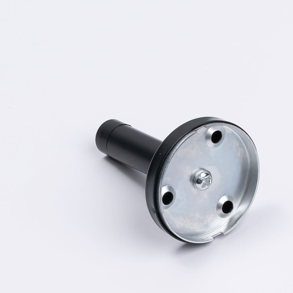 Matt Black Wall Mounted Straight Door Stop - Manovella