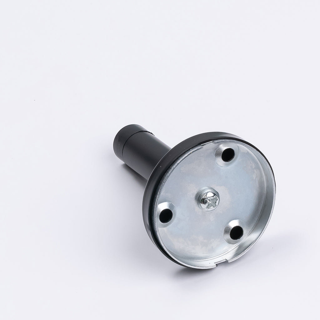 Matt Black Wall Mounted Straight Door Stop - Manovella