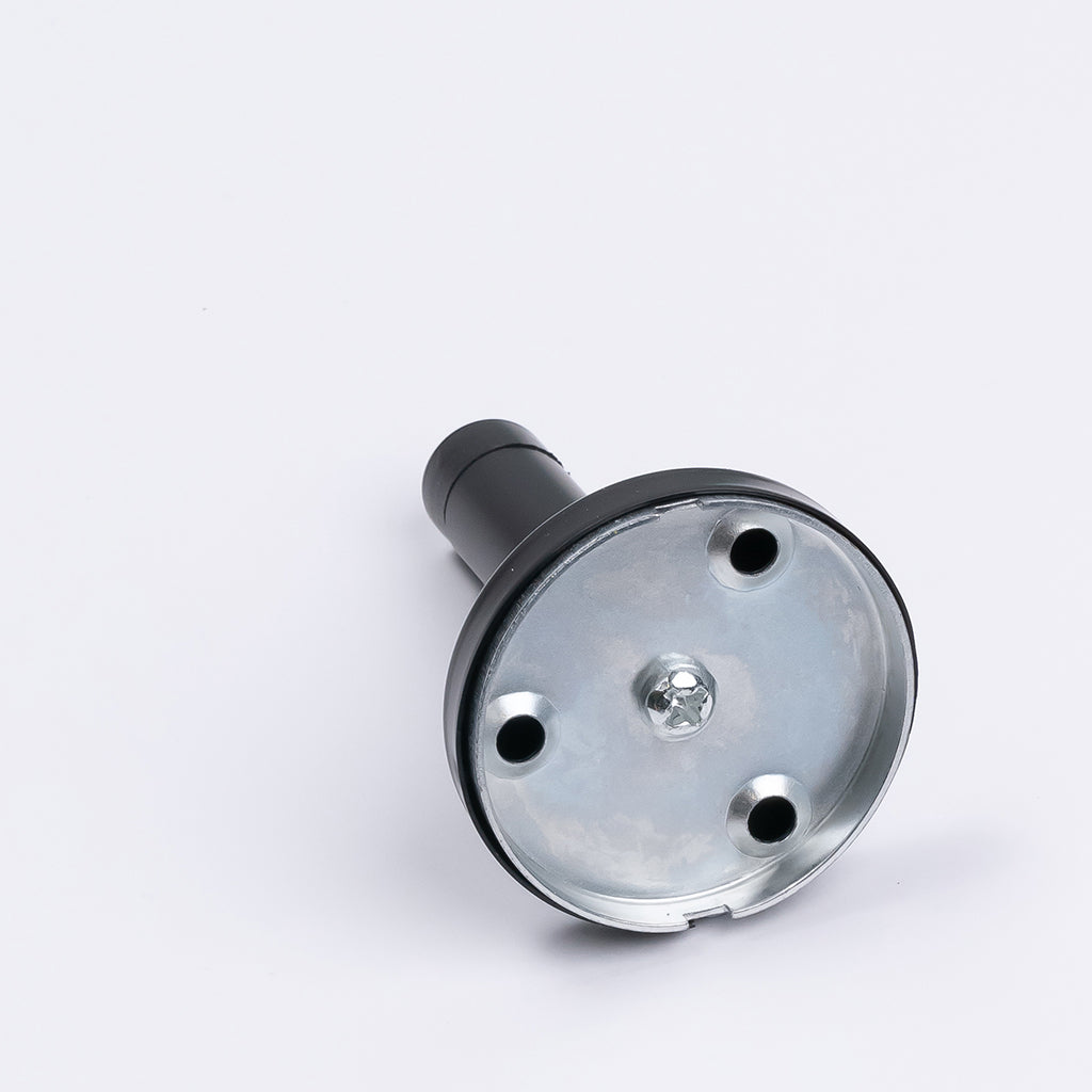 Matt Black Wall Mounted Straight Door Stop - Manovella