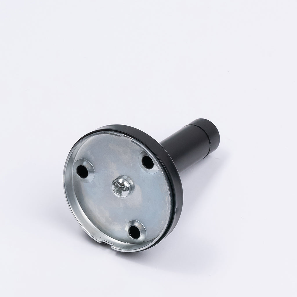 Matt Black Wall Mounted Straight Door Stop - Manovella