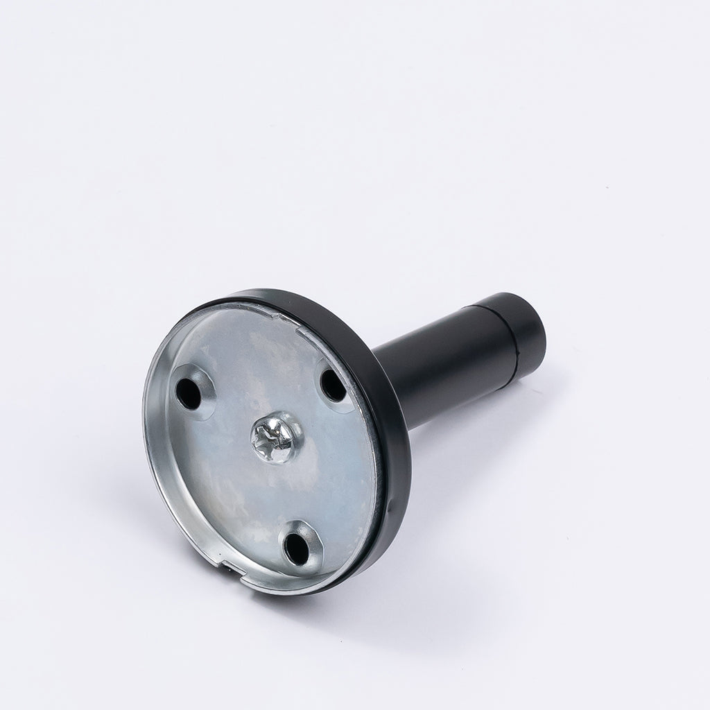 Matt Black Wall Mounted Straight Door Stop - Manovella