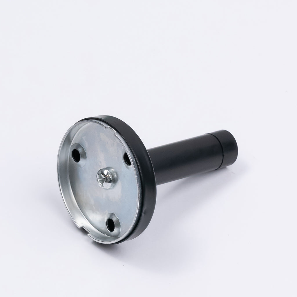Matt Black Wall Mounted Straight Door Stop - Manovella