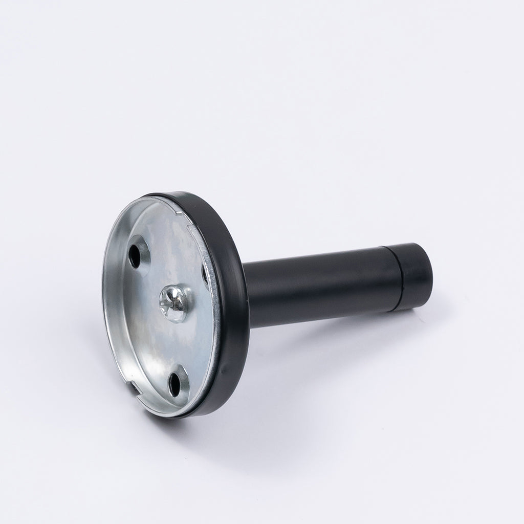 Matt Black Wall Mounted Straight Door Stop - Manovella