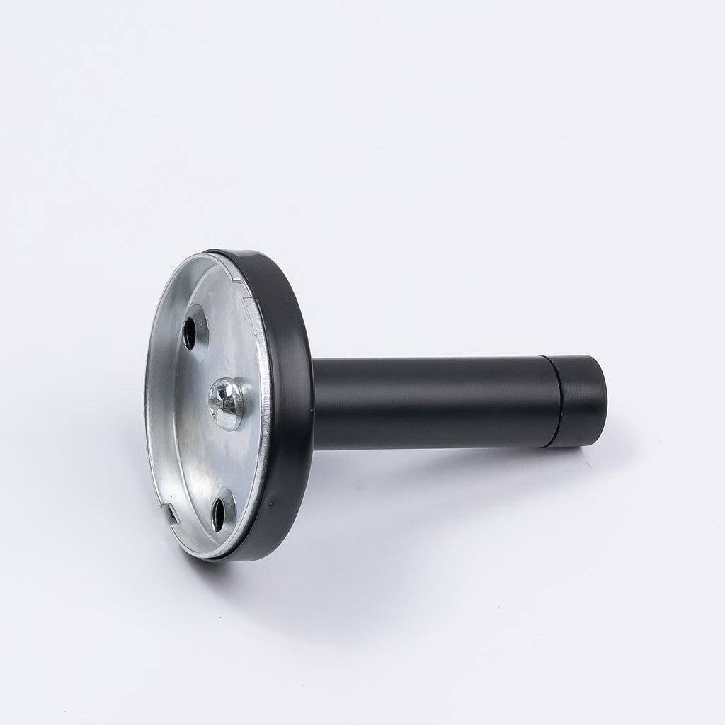 Matt Black Wall Mounted Straight Door Stop - Manovella