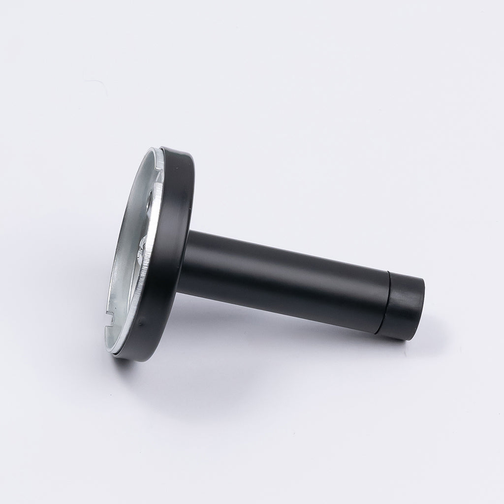 Matt Black Wall Mounted Straight Door Stop - Manovella