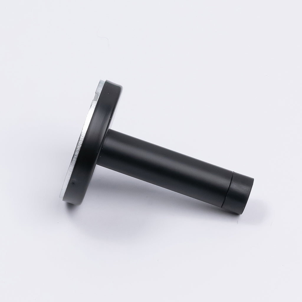 Matt Black Wall Mounted Straight Door Stop - Manovella