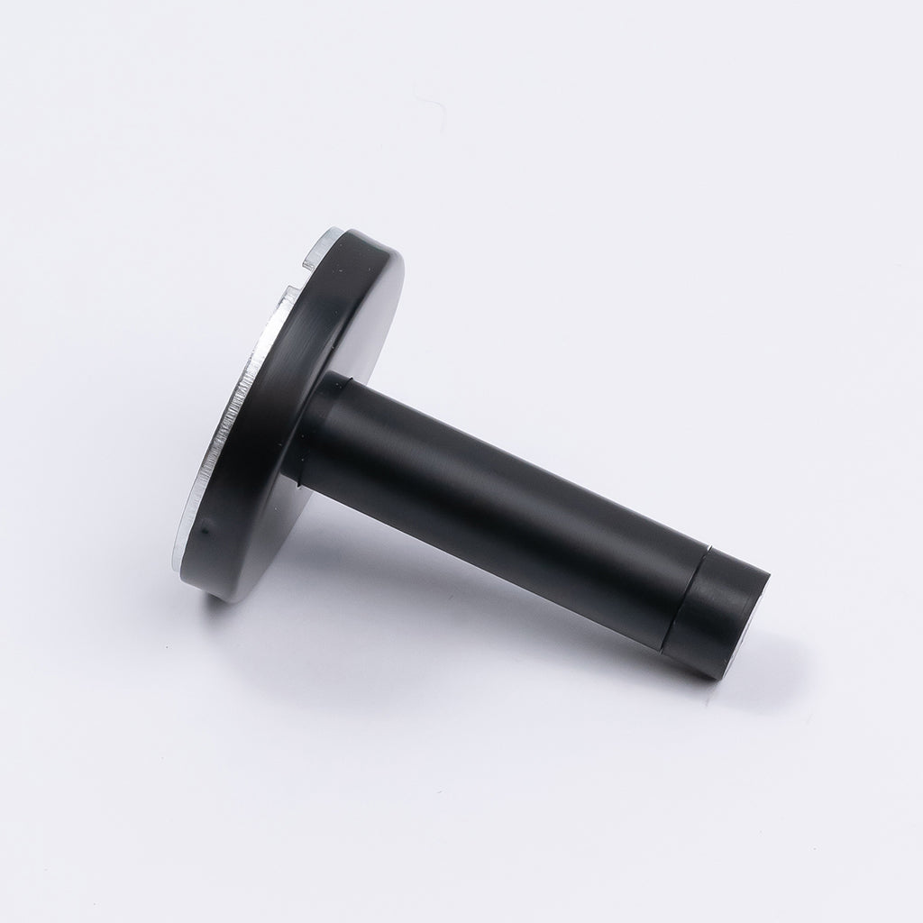 Matt Black Wall Mounted Straight Door Stop - Manovella