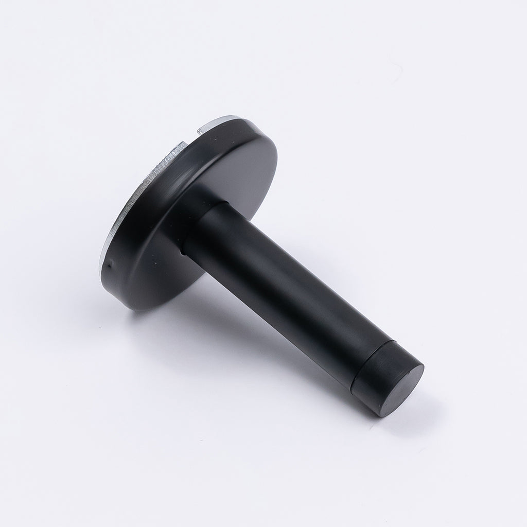 Matt Black Wall Mounted Straight Door Stop - Manovella