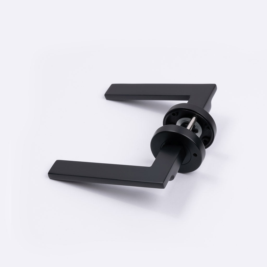 Matt Black Privacy Door Handle - Hamilton - Manovella