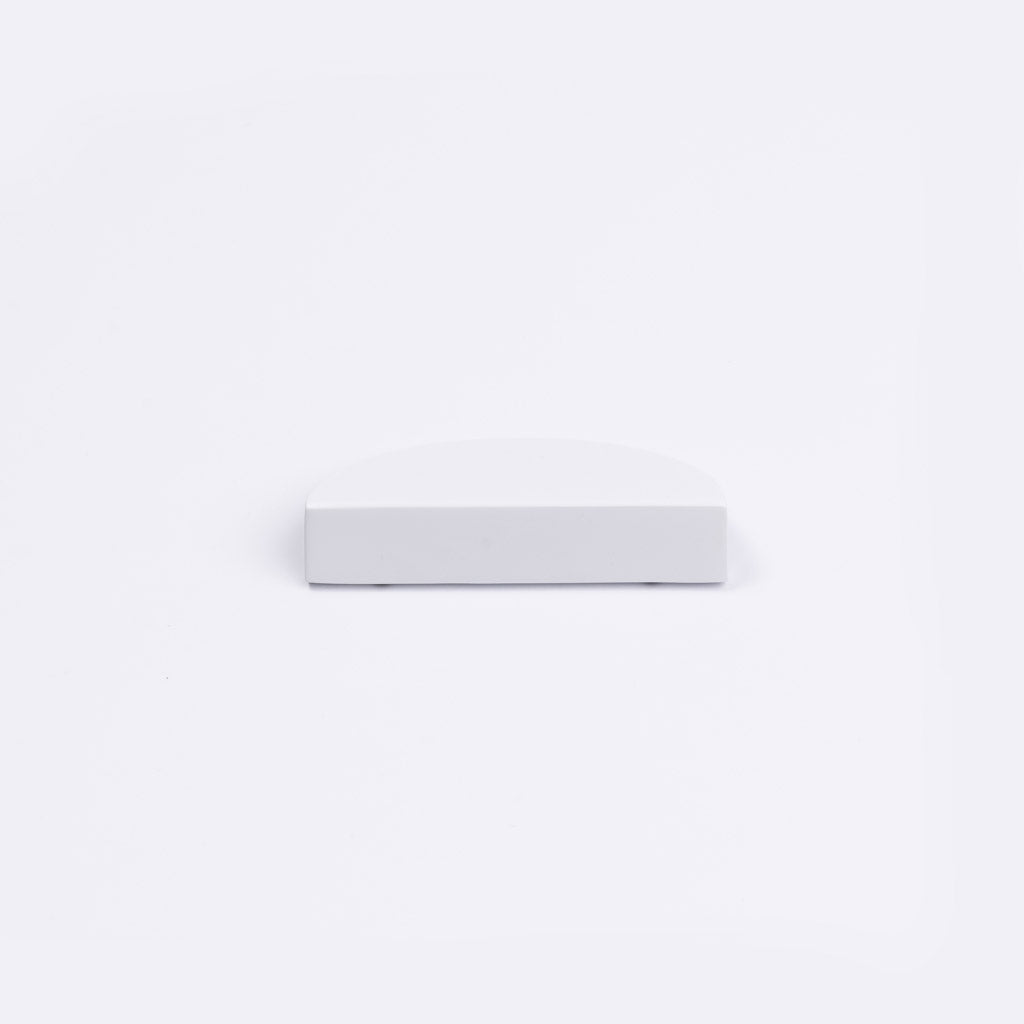 White Half Moon Cabinet Pull - Iris - Manovella