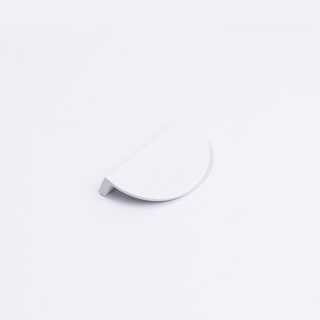 White Half Moon Cabinet Pull - Iris - Manovella