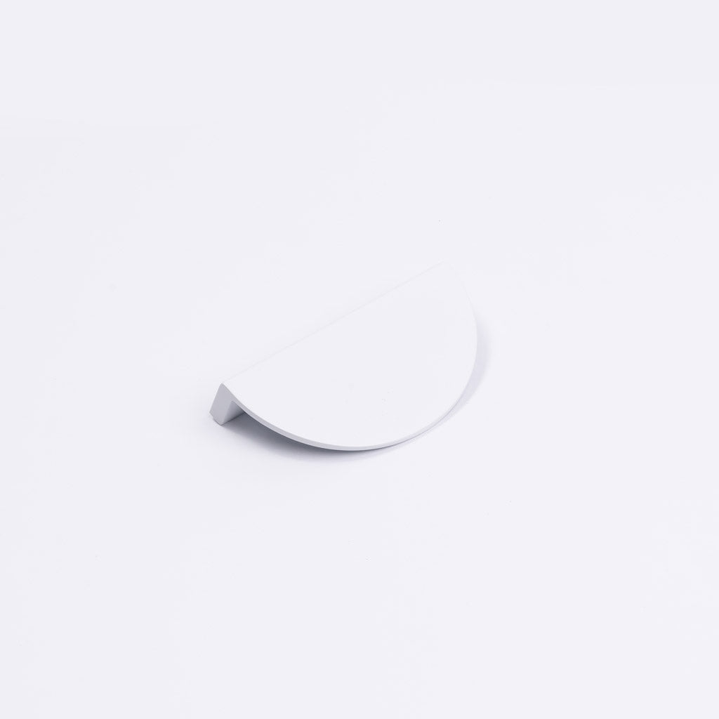 White Half Moon Cabinet Pull - Iris - Manovella