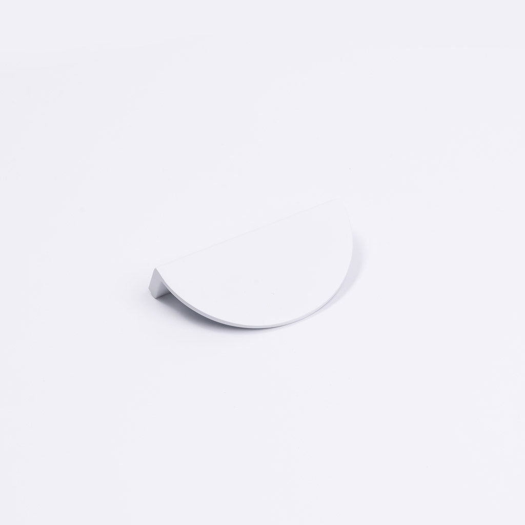 White Half Moon Cabinet Pull - Iris - Manovella