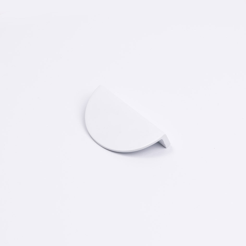 White Half Moon Cabinet Pull - Iris - Manovella