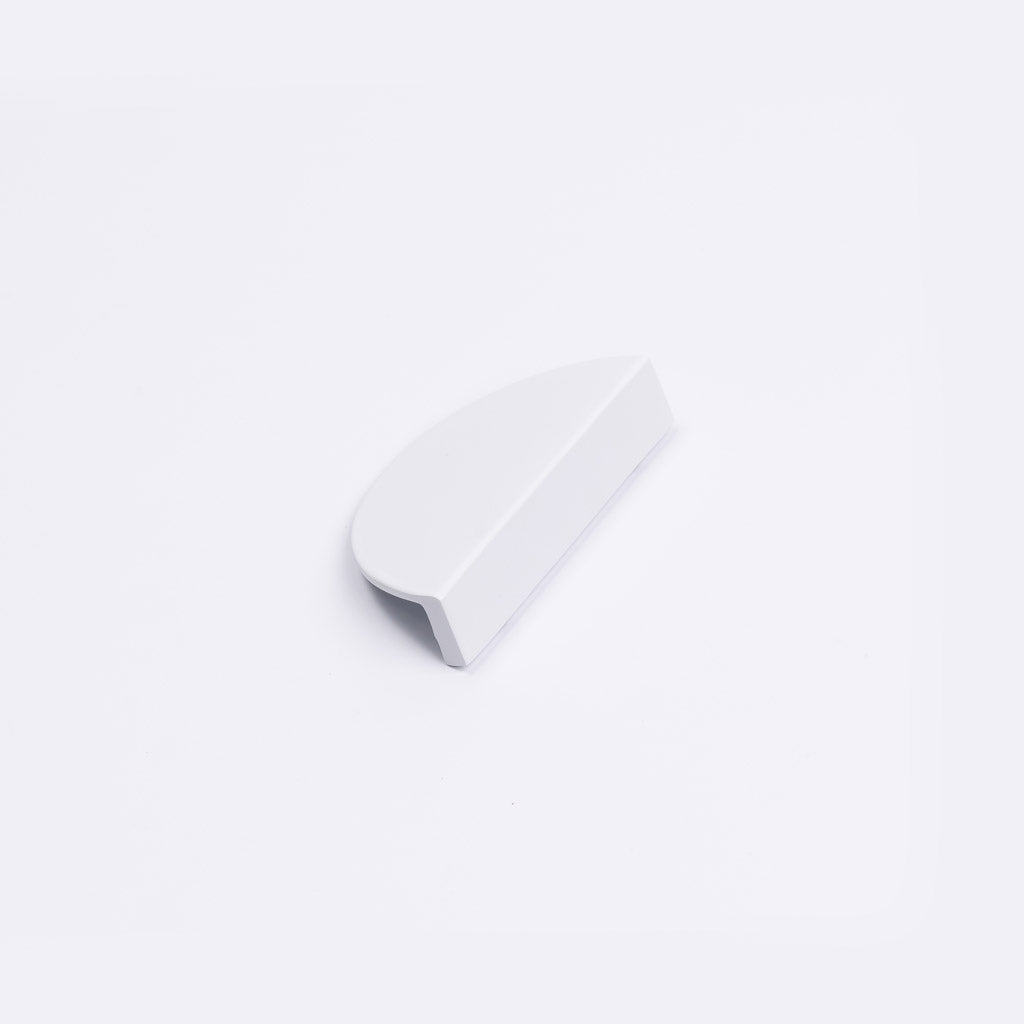 White Half Moon Cabinet Pull - Iris - Manovella